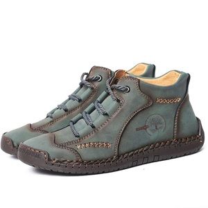 Govicta Mens Leather Ankle Chukka shoes